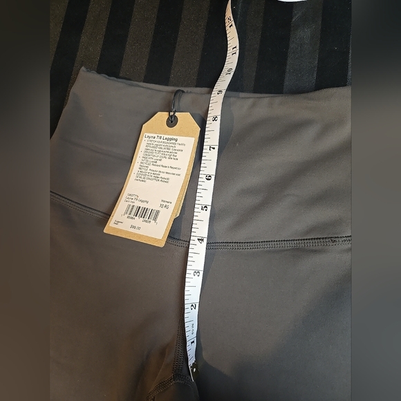 prAna Layna 7/8 Leggings XS Or Large Dark Iron Gray High Waist Stretch - Picture 6 of 12